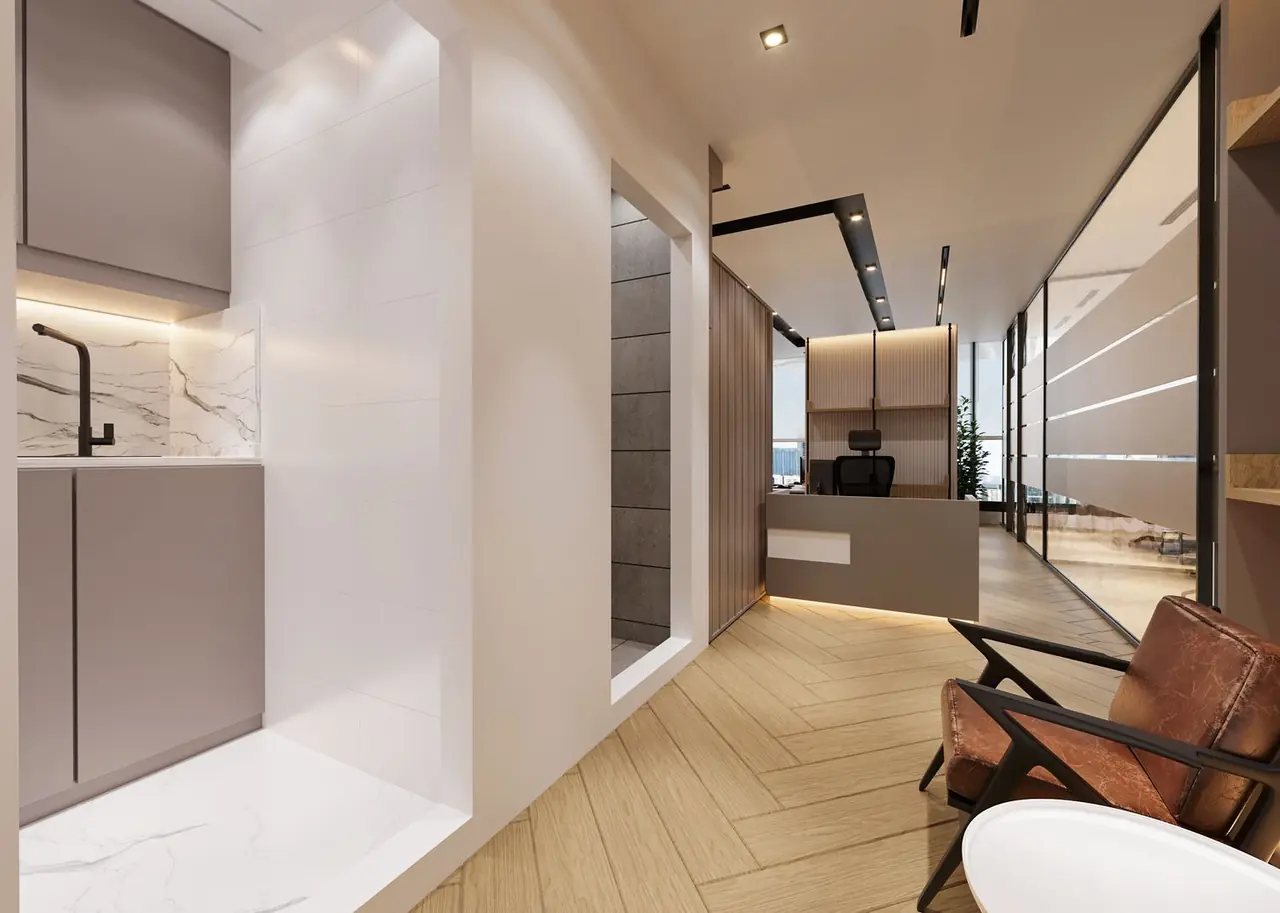 Modern lounge and reception area