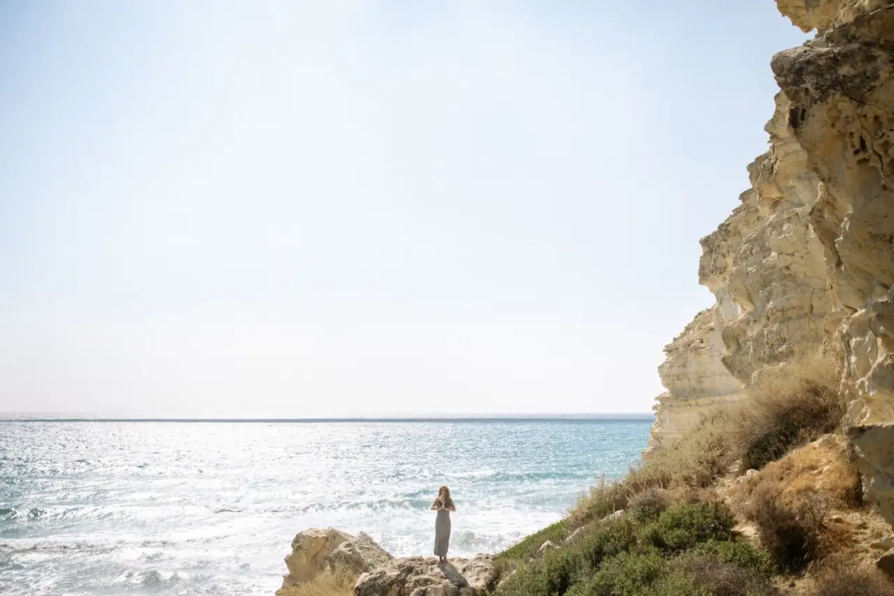 Coastal yoga practice