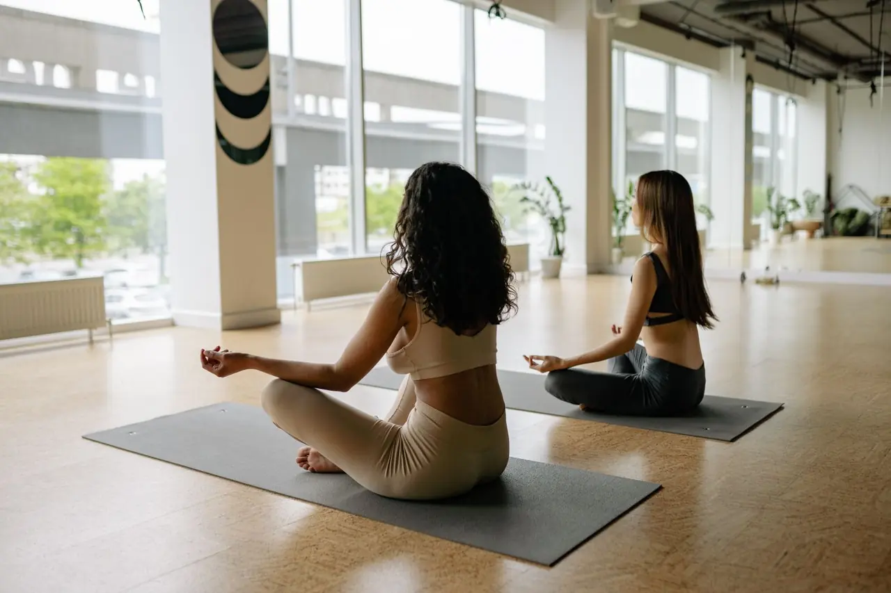 Peaceful studio meditation
